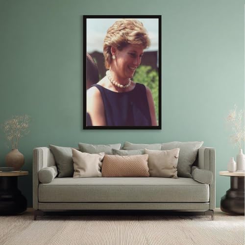 Impression sur toile Princesse Diana WCYB - Décoration murale avec cadre à suspendre 30x45 cm - 5