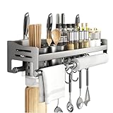 【ASSURANCE QUALITÉ】 : Support à épices fabriqué avec des matériaux de haute qualité for garantir une entière satisfaction client. Notre support à épices convient aussi bien à la cuisine qu'à la salle à manger. Ce support mural for ustensiles de cuisine s'adapte à la plupart des styles de cuisine.