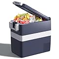 12 Volt Car Refrigerator 53QT(50L) Car Fridge Electric Cooler 12V/24V DC 110~240 Volt AC 12V Fridge Freezer 4?~68? Portable Refrigerator for Camping,Truck,RV,Travel SUV Van Boat