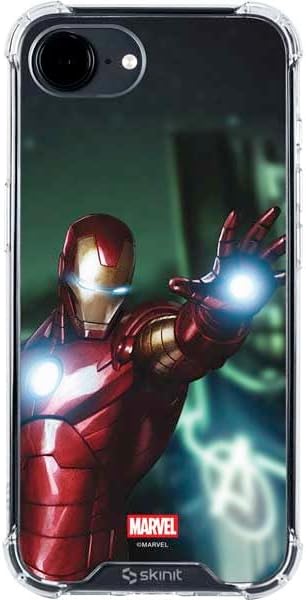 Skinit Clear Phone Case Compatible with iPhone 16e - Officially Licensed Marvel Iron Man New Armor Design