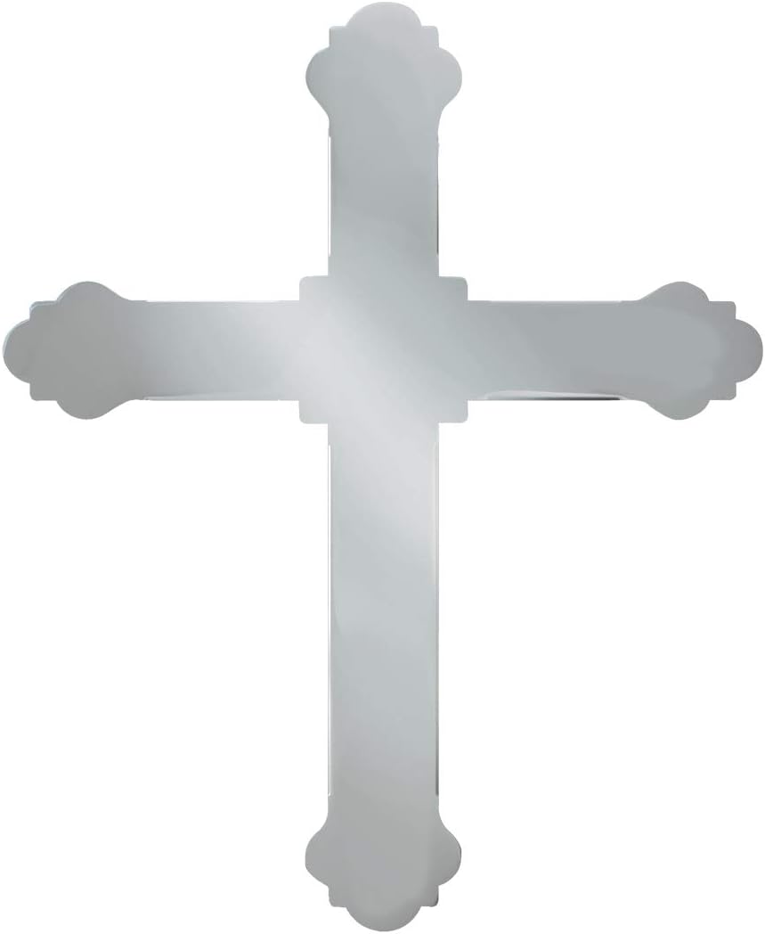 GG Grand General 93030 6-1/2 X 9 Inches Chrome Cross w/Studs On Back