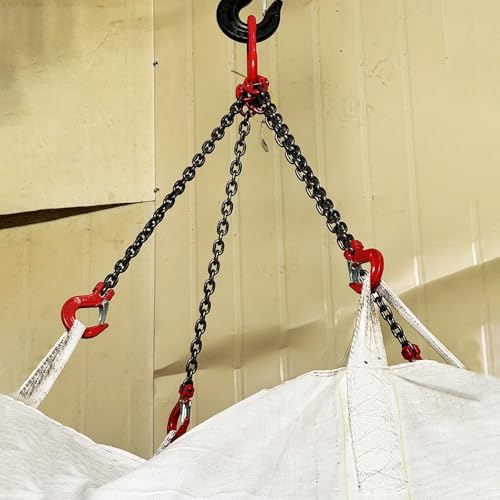 Élingue de levage à chaîne à 4 pattes 5t 1m avec crochet autobloquant
