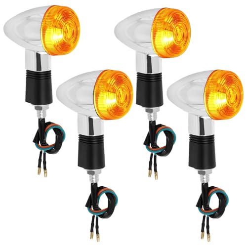 Lot de 4 clignotants universels pour moto feux avant et arrière super lumineux