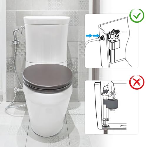 Spülkasten Füllventil Universal Messing Anschluß Spülkasten Ersatzteile - Einstellbare Wassermenge - Wassersparend - Geräuschlos