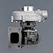 maXpeedingrods Universal T3 T4 T04E 0.57 A/R Turbo Charger 400+HP, T03 T04 T3/T4 5-Bolt Flange Turbocharger Oil Cooled for 1.5L-2.5L engines 7psi-19psi