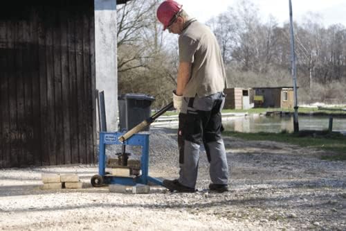 Person operating the Scheppach HSC130 Stone Splitter