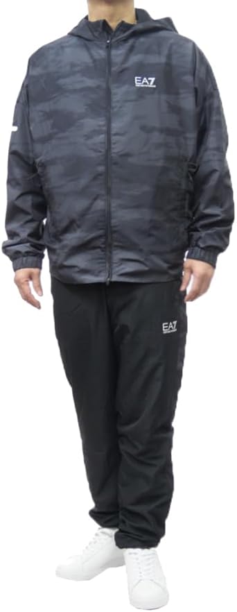 Emporio Armani EA7 Mens Set Up Sweatshirt 7M000079 AF12948 Black, Black, 2XL