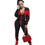 Womens Windbreaker Jacket & Pants Tracksuit Two Piece Outfit for women, Lightweight 2 Piece Zip Fron