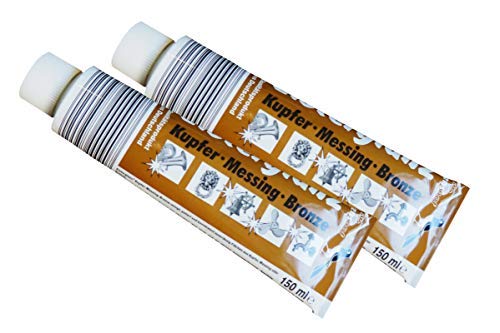 2 x Elsterglanz Kupfer-Messing-Bronze 150ml, Poliermittel, Reinigungsmittel
