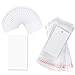 Paper & Plastic Jewelry Earrings Display Cards Rectangle White W/ Self-Seal Bags - Blank For You to Customize - 100 Sets