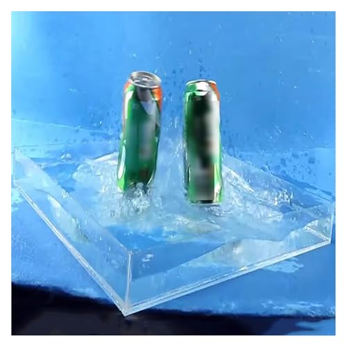 Évier de prise de vue en acrylique transparent pour valoriser des cosmétiques
