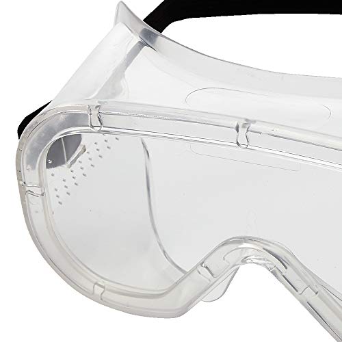 Sellstrom Safety Goggles Eye Protection, Flexible, Soft Protective Eye Shield For Men And Women With Clear Lens And Body, Direct Vent, Adjustable Strap, S81000 #TOP2