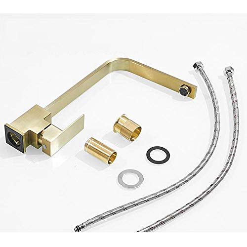 Grifo de cocina giratorio de acero inoxidable contra salpicaduras 2