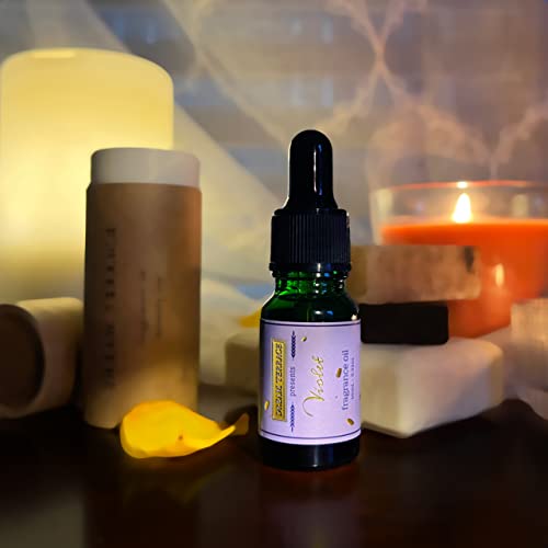 Dream Terrace Violet 10 Milliliter Fragrance Oil With A Glass Dropper For Diffuser | Kosher Certified, Vegan Certified, And Gmo-Free Verified. Made In Usa - (Pack Of 1)… #TOP1
