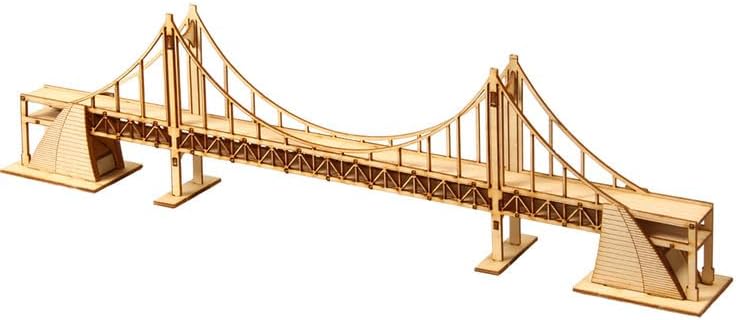 영공방 Youngmodeler Wooden Model Kit – Gwang an Grand Bridge, DIY Wooden Architecture Model for Beginners & Hobbyists