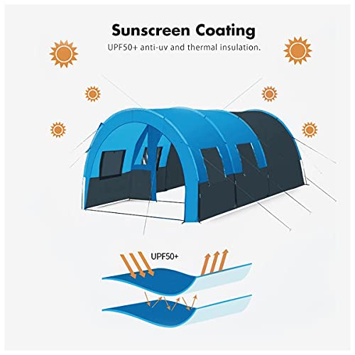 Carpa impermeable portátil para 8-10 personas miniatura 4