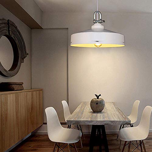 Suspension rétro rouge idée cadeau déco maison luminaire industriel nordique 40cm