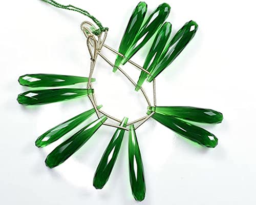 Quartz tourmaline en paires assorties de 35mm pour créer des bijoux symétriques