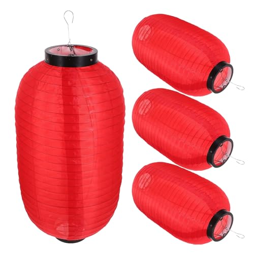 Linternas japonesas de alta calidad con armazón de hierro y tela impermeable decorativa