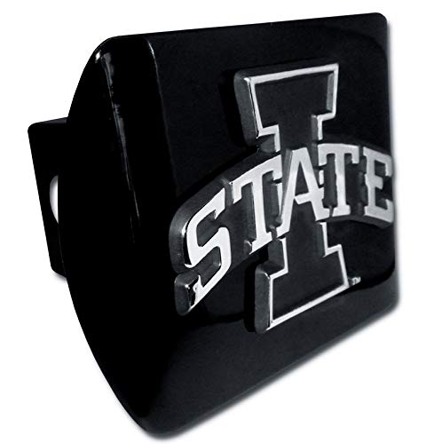 Amg Iowa State Metal Black Hitch Cover #TOP22
