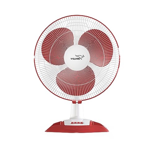 V-Guard Esfera Table Fan | 3 Speed Settings | 1350 RPM Powerful M...