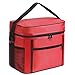 Yililay isolierte Kühlertasche Thermisches Picknickkorb Mittagessen Essen Transportbehälter mit Taschen für Strand Camping rot