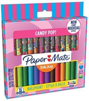 Papermate Inkjoy 16-Count Candy Pop Pens Assorted Ink 1.0mm