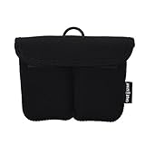 Case Star Black Color Neoprene Battery Carrying Case Sleeve With 2 Pieces Clear Plastic Waterproof 18650 Battery Storage Case