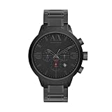Armani Exchange Watch For Men, Chronograph Movement and 49mm Case Size with Stainless steel, Leather or Silicone strap