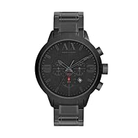 Armani Exchange Watch For Men, Chronograph Movement and 49mm Case Size with Stainless steel, Leather or Silicone strap