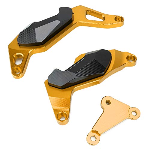Curseurs de protection de moteur moto 17-18 noir doré kit de protection