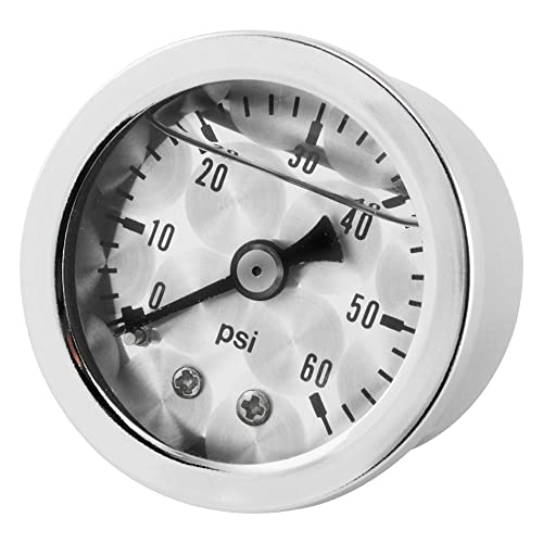 Marshall Liquid Filled Shock Proof Gauges - Engine Tuned 0-100 psi, Manufacturer: Bikers Choice, METALLIC OIL PRESSURE GAUGE