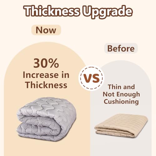 Beavtaens Baby Play Mats for Floor, 71”x59” Upgraded Thickness & Larger Super Soft Playmat for Babies and Toddlers, Foldable Washable, Upgrade Anti-Slip Crawling Mat for Playpen(Boho Color Blocks) - Thumbnail 5