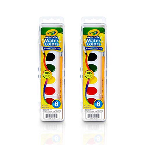 Crayola Washable Watercolors 8 ea (Pack of 2)