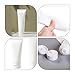 12PCS Refillable Empty Plastic Tubes White Cosmetic Containers Plastic Soft Tubes Bottle for Package Facial Cleanser Hand Cream Cosmetic Lotion(50ML)