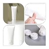 24PCS White Empty Refillable Plastic Soft Tubes Squeezable Bottle Packing Cosmetic Sample Container Jars Storage Holder For Facial Cleaner Shampoo Shower Gel Body Lotion Hand Cream 20ml/0.67oz