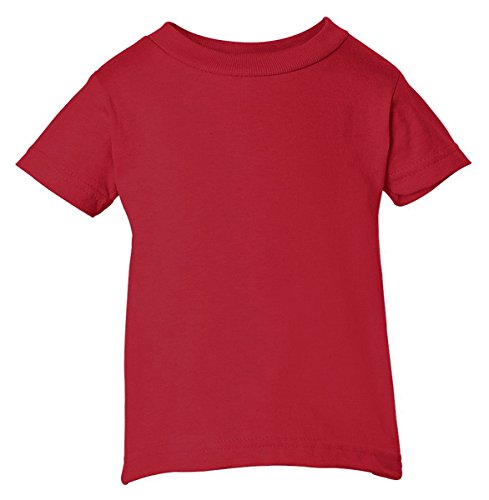 RABBIT SKINS Infant Short Sleeve T-Shirt, Red, 24 Months