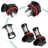 H8 H11 LED Fog Light Bulbs, 6000K White LED Bulbs 80W Headlight Bulb Plug and Play Car Fog Light Bulbs for Cars Trucks Van Fog Light Tail lights - Image 7