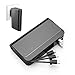 Luxtude GlobalTraveler 3-in-1 9000mAh Portable Charger, Wall Charger, Foldable AC Plug, MFi Certified Lightning Built-in Cable&Dual Ports 3 Output Power Bank Compatible with iPhone, iPad and More.
