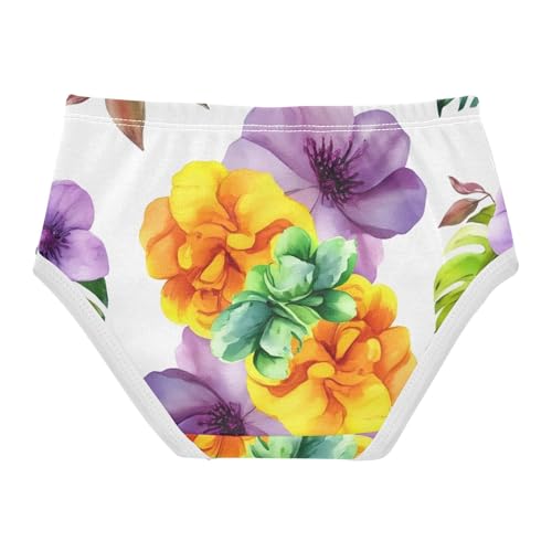 Cotton Girls Underwear Toddler Floral Spring Little Girl Panties Fun Briefs Kids Undies 2t2