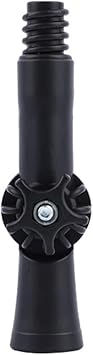 Rotatable Angle Adaptor for Threaded Extension Pole Attach to Duster, Wiper Compatible with Many Standard Threaded Tip, Black 1