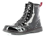  Wrangler - Wrangler Rocky Brogue Stiefeletten Schwarz - Schwarz, 35
