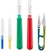 Seam Ripper and Thread Remover Kit,2 Big and 2 Small Sewing Stitch Thread Unpicker and 1 Sewing Trimming Scissor Nipper Tool for Thread Remove(Multi-Color)
