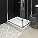 vidaXL Plato de Ducha Rectangular Placa Receptor Cuarto de Baño Aseo Inodoro Resistente a Arañazos Manchas Antideslizante ABS 70x90 cm