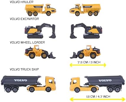Majorette, 8503105000, Volvo İnşaat Araçları 4'lü Hediye Paketi - Görsel 2