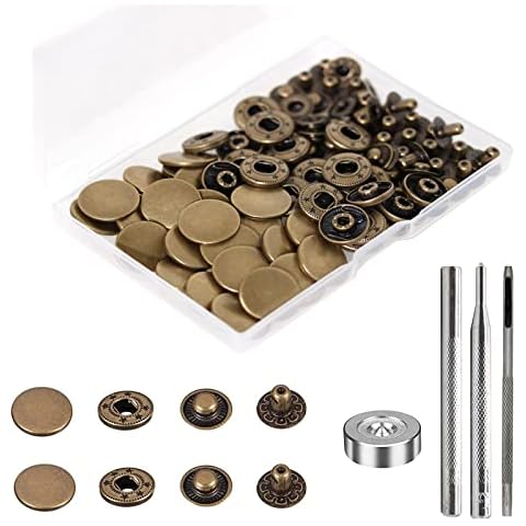 BetterJonny Heavy Duty Leather Snap Fasteners Kit Cover
