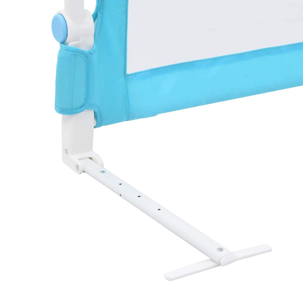 ZEYUAN Barandilla de Seguridad Cama de niño, Barandilla Cama Niño, Barrera Cuna, Defensa Extensible, Barandilla Sofa, poliéster Azul 120x42 cm
