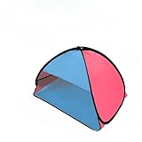 Dolvitrny Kopfstützenzelt für Strand und Außenbereich, tragbar, UV-Schutz, winddicht, Mini-Überdachung, kompaktes Schlafzelt, Reise-Strandmuschel (normale Version mit silberbeschichtetem Stoff)