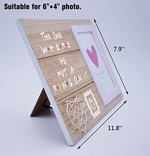 Nzy Bride Gift-Engagement Gift-Bride To Be-Newly Engaged -Funny Wedding Gift - The One Where He Put A Ring On It - Friends Tv Show - Photo Picture Frame Gift #TOP2