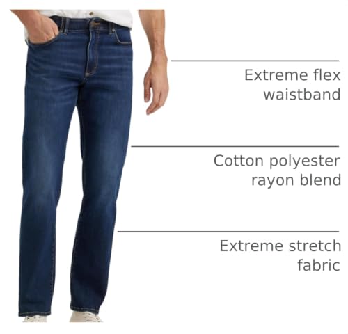 Lee Men's Extreme Motion Regular Straight Jean Oleo 34W x 30L by Lee - Used condition - US$47.34